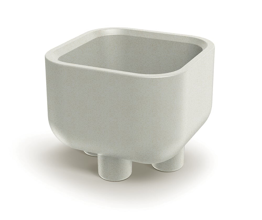 Ethick Květináč s nožičkami MOLTA SQUARE 48 cm, písková