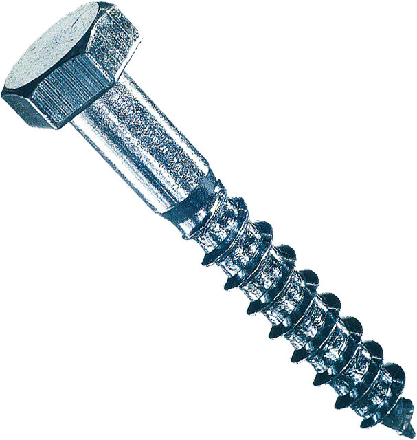 Dresselhaus Vruty do dřeva se šestihrannou hlavou DIN 571, pozinkované, sady 25-100 ks