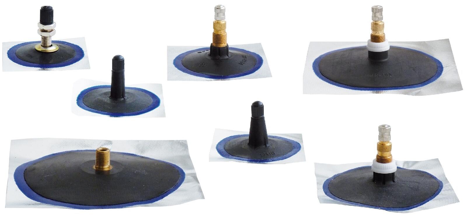 Samovulkanizační patkové ventily s podložkou VS, MOTO, AUTO, TRUCK, AGRO - Ferdus