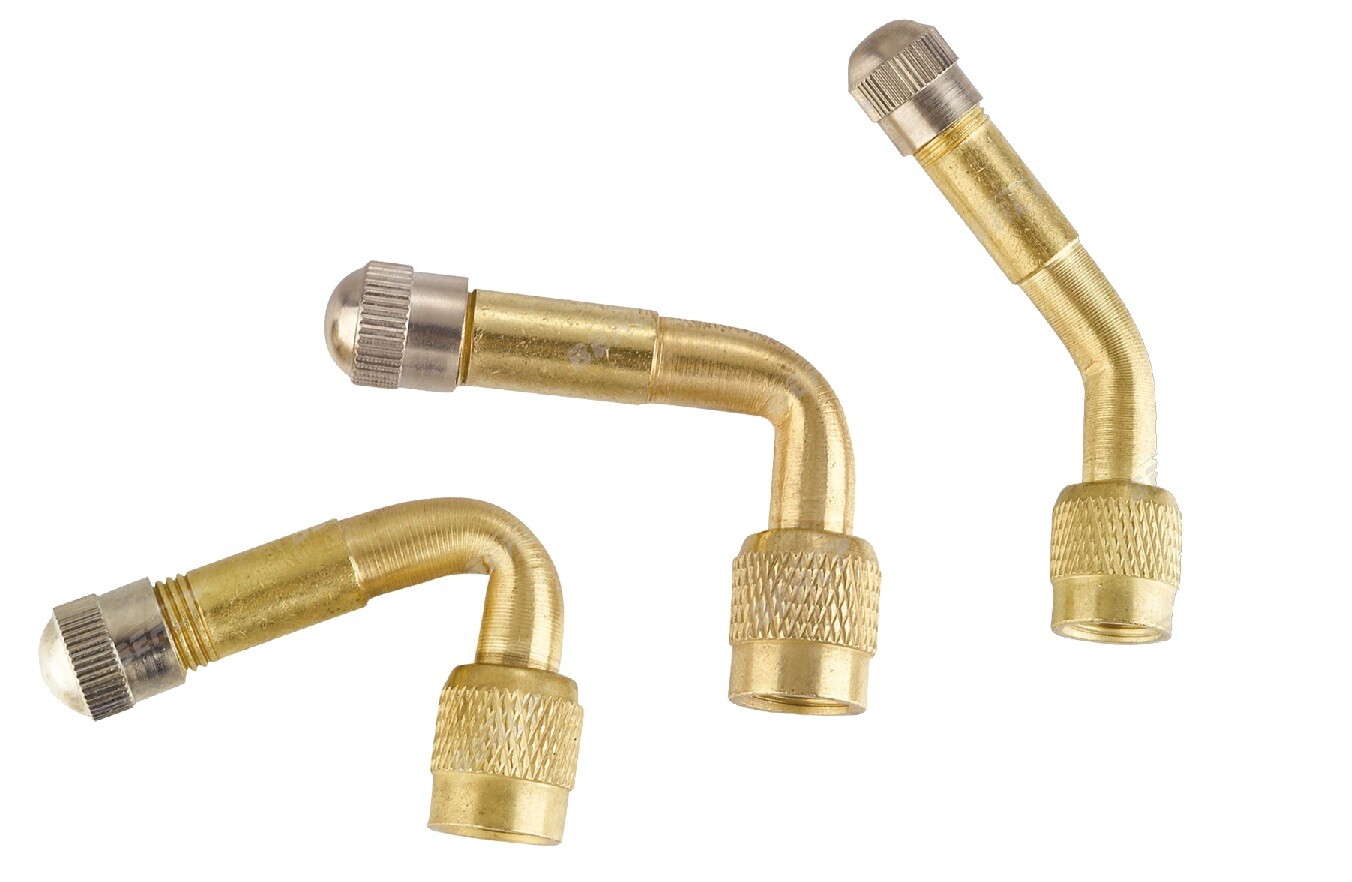 Prodloužení ventilů kovová, zahnutá, pro nákladní auta, různé úhly - Ferdus