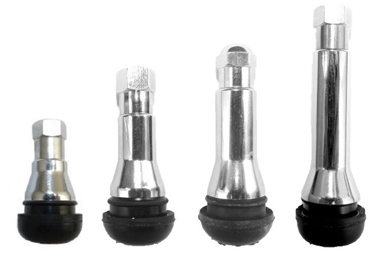 Bezdušové ventily TR CRA, chromované, různé velikosti, AUTO, MOTO - Ferdus