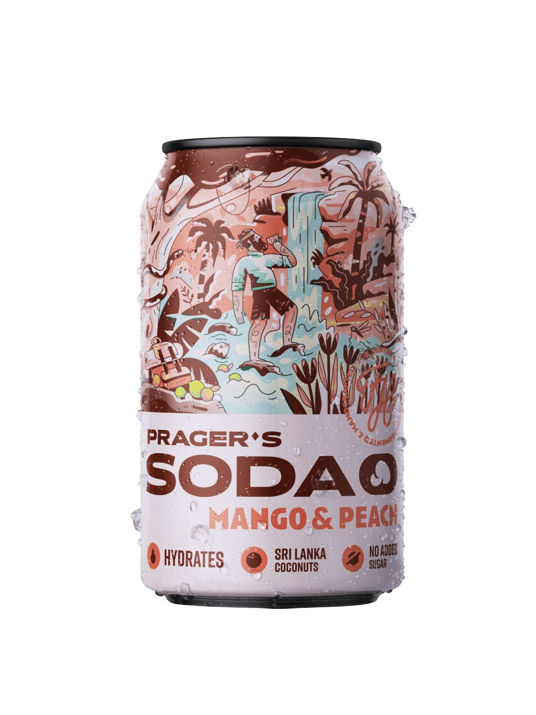 PRAGER'S Soda Mango&Peach 330 ml