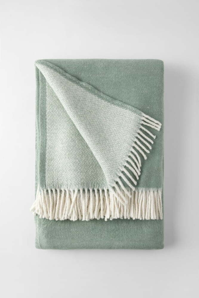 Zelená deka s příměsí bavlny 140x180 cm Kalos – Euromant