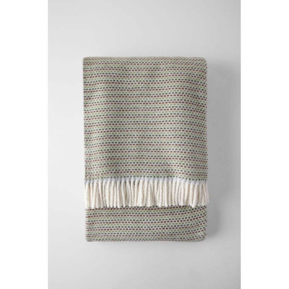 Zelená deka s příměsí bavlny 140x180 cm Multi-Zen – Euromant