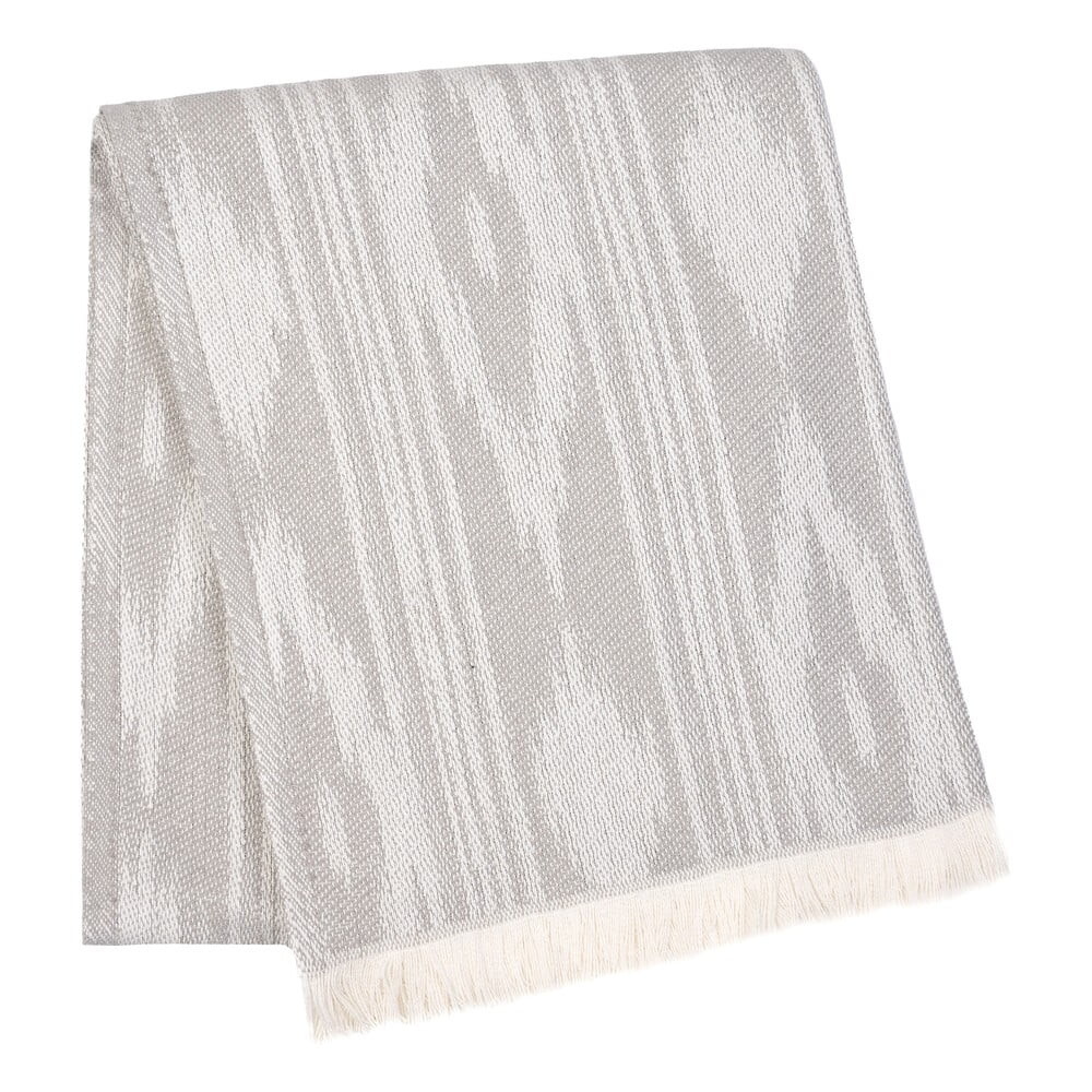 Světle šedá deka s příměsí bavlny 140x180 cm Formentera – Euromant