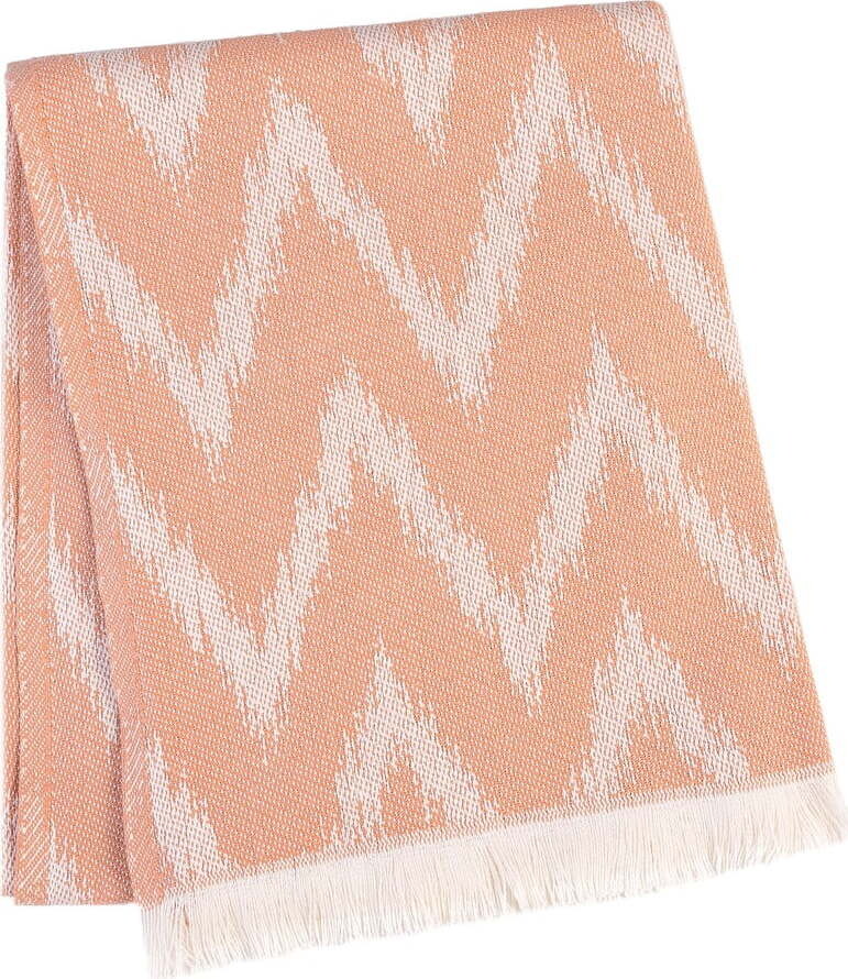 Broskvová deka s příměsí bavlny 140x180 cm Mallorca – Euromant