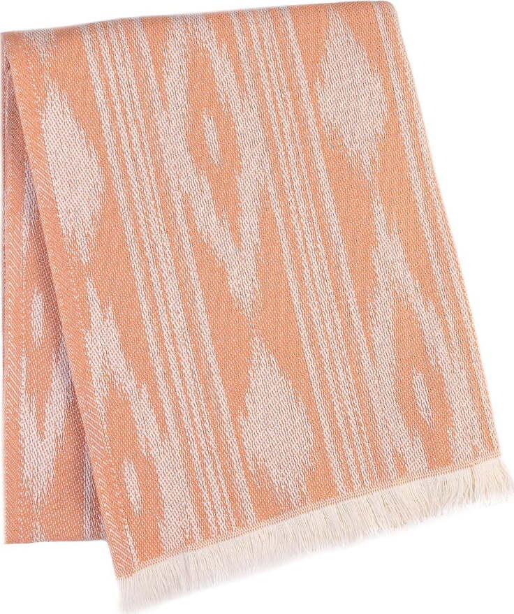 Oranžová deka s příměsí bavlny 140x180 cm Formentera – Euromant