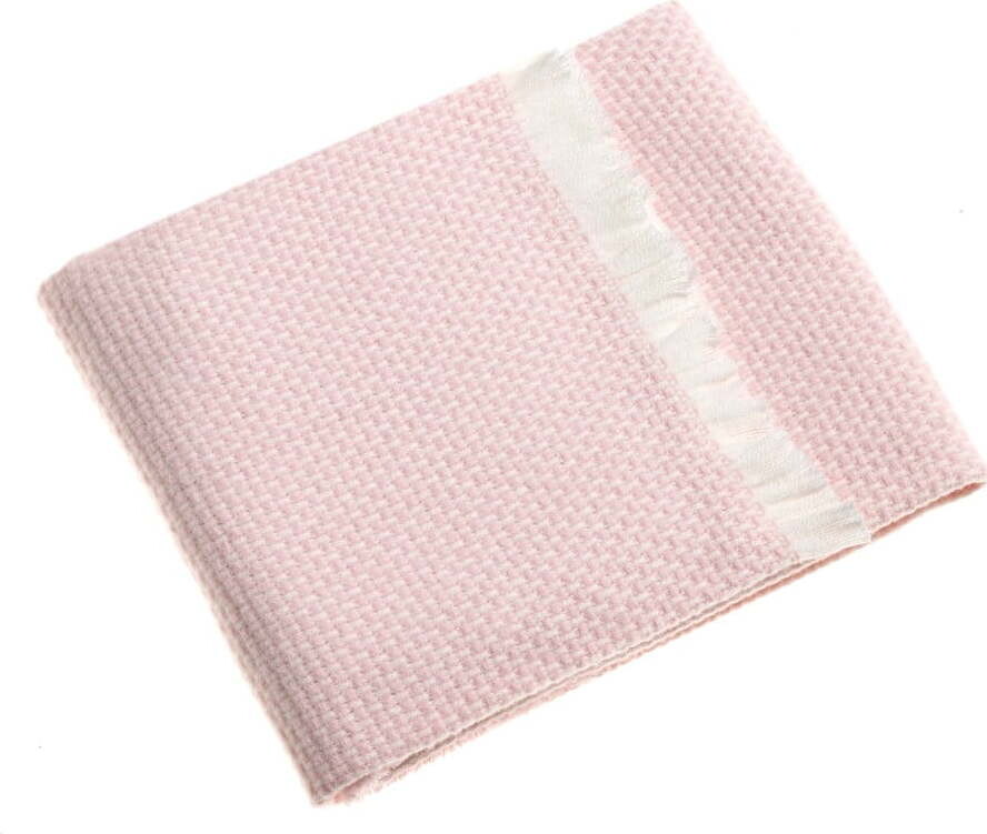 Světle růžová deka s příměsí bavlny 75x110 cm Zen – Euromant