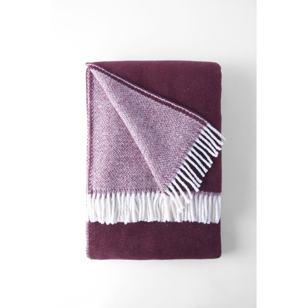 Vínová deka s příměsí bavlny 140x180 cm Kalos – Euromant