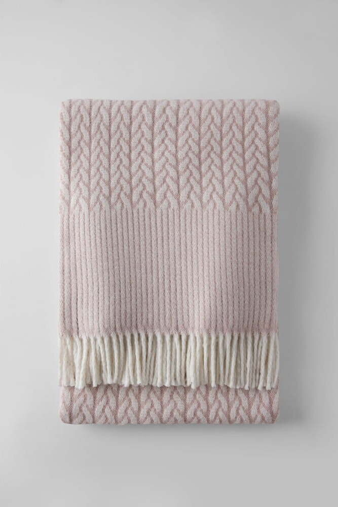 Světle růžová deka s příměsí bavlny 140x180 cm Olympus – Euromant