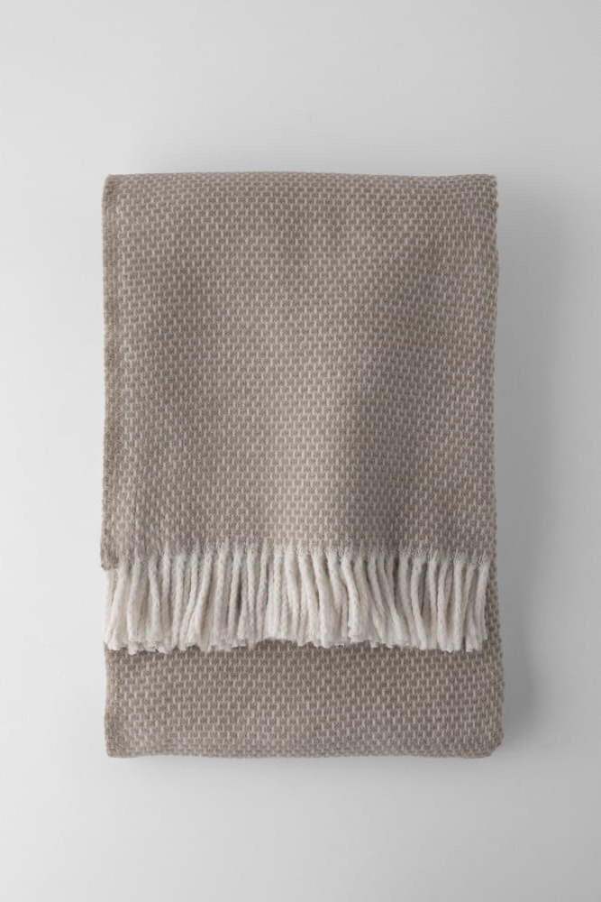 Světle hnědá deka s příměsí bavlny 140x180 cm Zen – Euromant