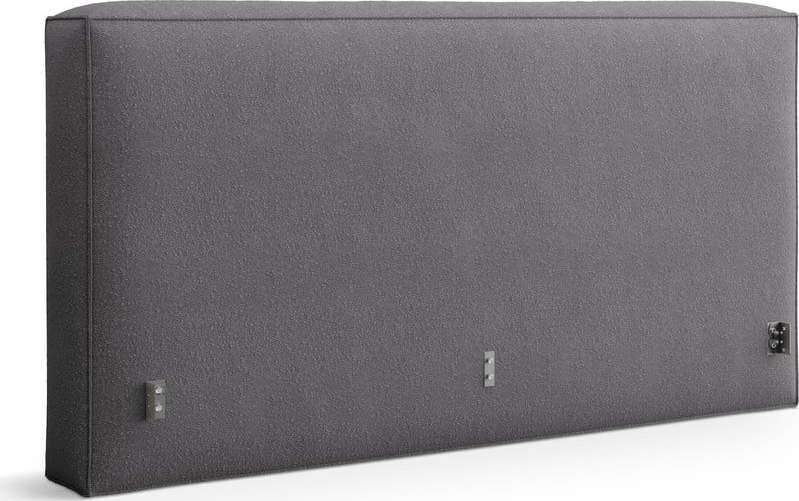 Tmavě šedé čalouněné čelo postele 229x100 cm Olivia – Micadoni