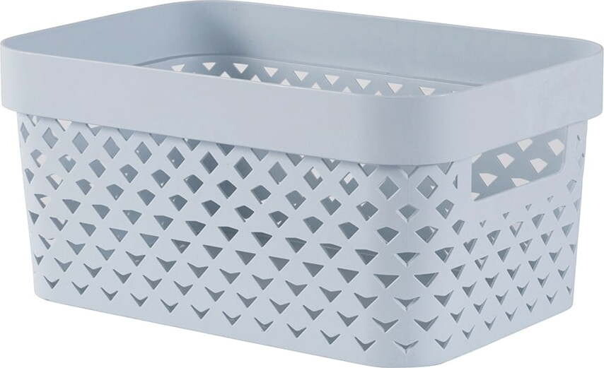 Světle modrý plastový úložný box 26x17,5x12 cm Pure – Curver