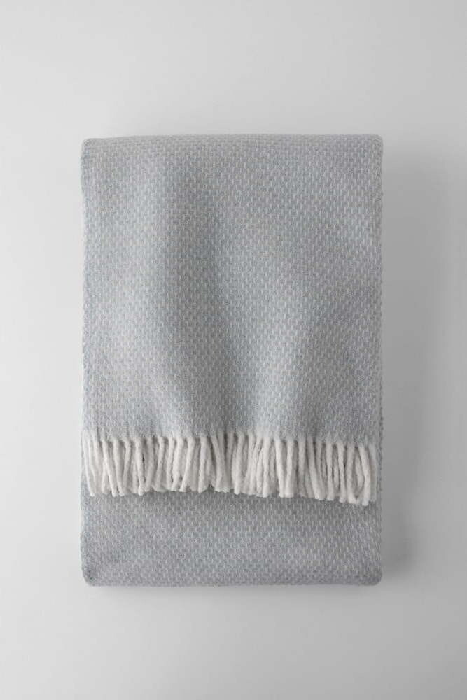 Světle modrá deka s příměsí bavlny 75x110 cm Zen – Euromant