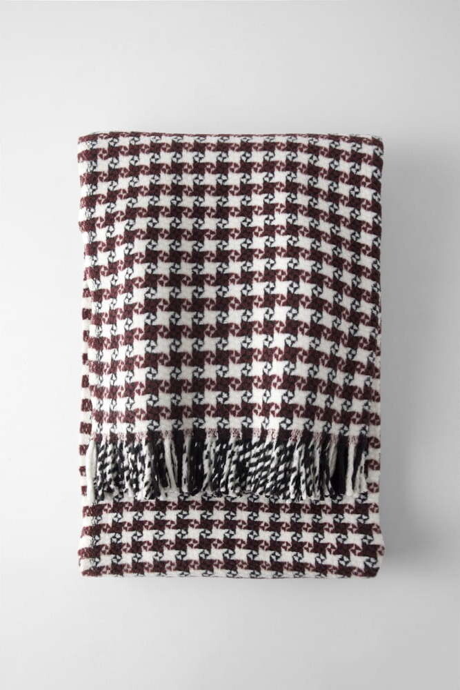 Vínová deka s příměsí bavlny 140x180 cm Emerald – Euromant