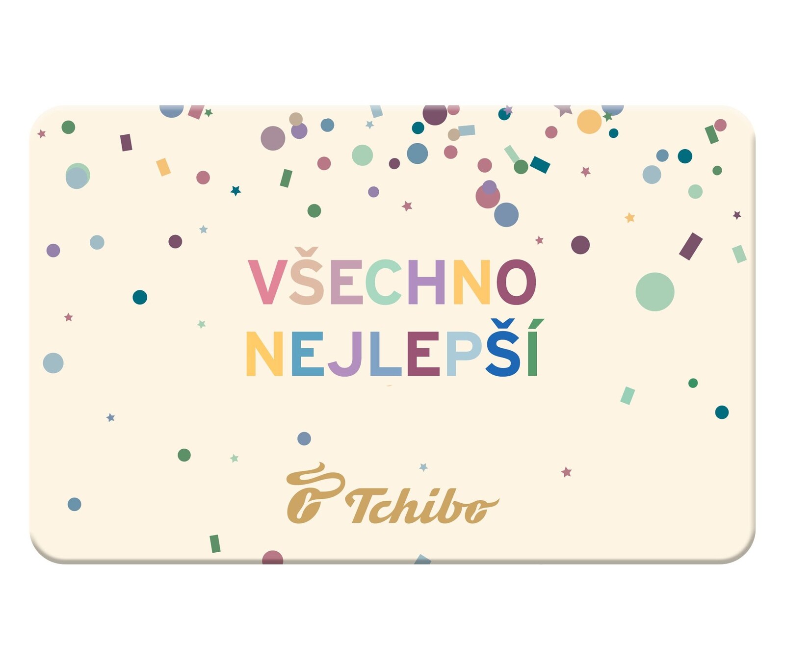 Tchibo - Elektronická dárková karta »Všechno nejlepší!«