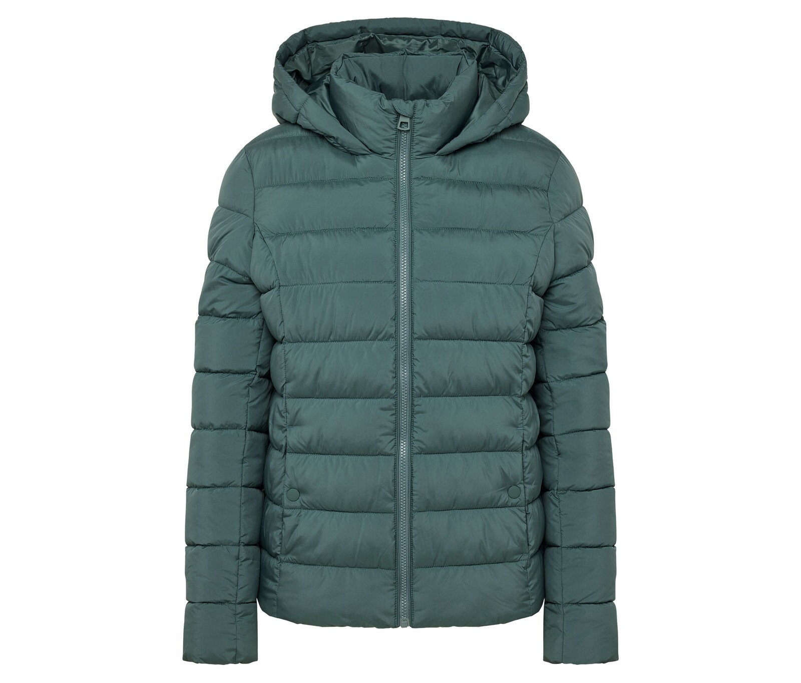 Tchibo - Prošívaná bunda s kapucí - pro ženy - vel. 40 - barva: zelená