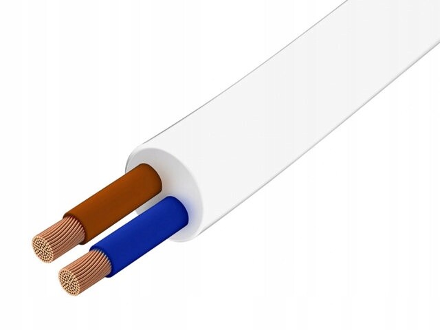 Kabel Omy H03VV-F 2x1.00 bílý 100 m Texsim