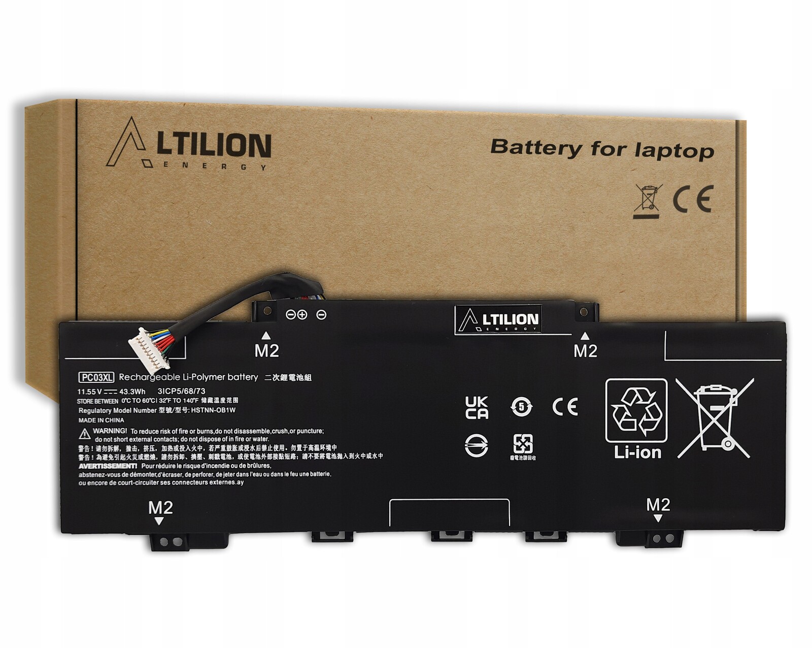 Baterie PC03XL HSTNN-OB1W pro Hp Pavilion x360 14-DY 14-BA 14-CD 14-DW 15-ER