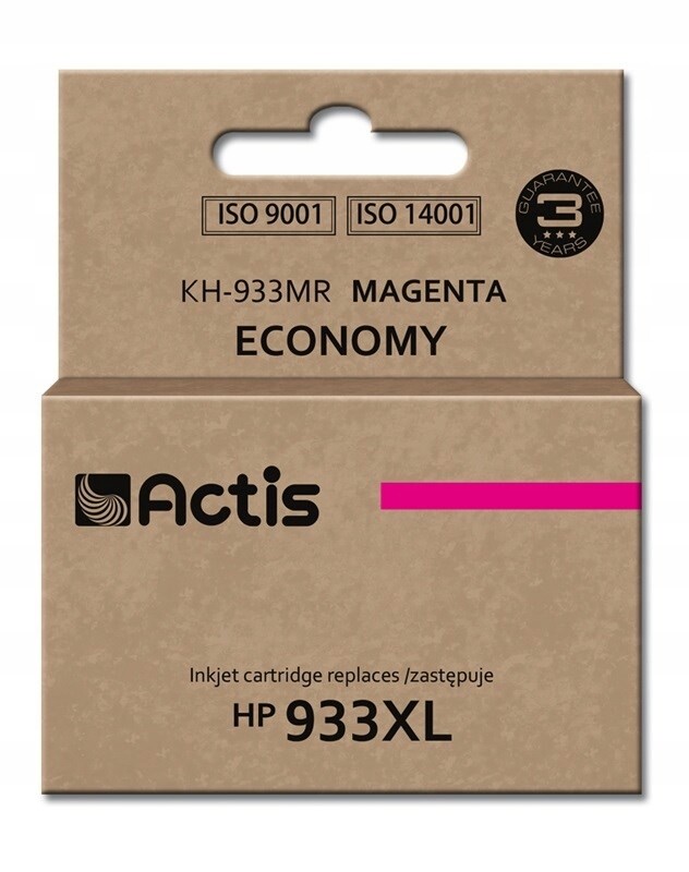 Actis KH-933MR Inkoust (náhradní inkoust Hp 933XL CN055AE; Standard; 13 ml; červený)