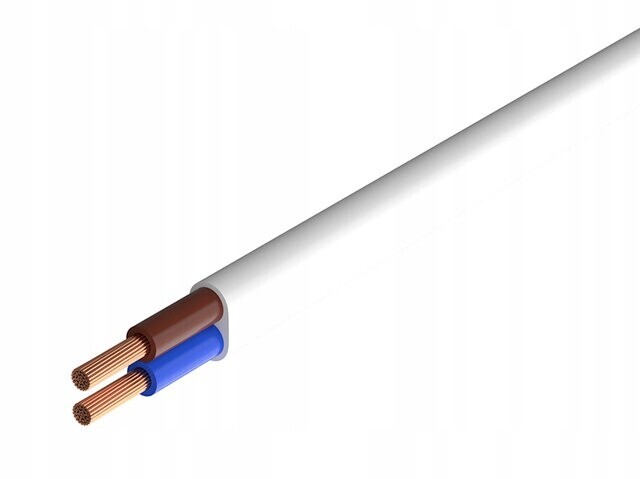 Kabel OMYp H03VVH2-F 2x0.75 bílý 100 m Texsim