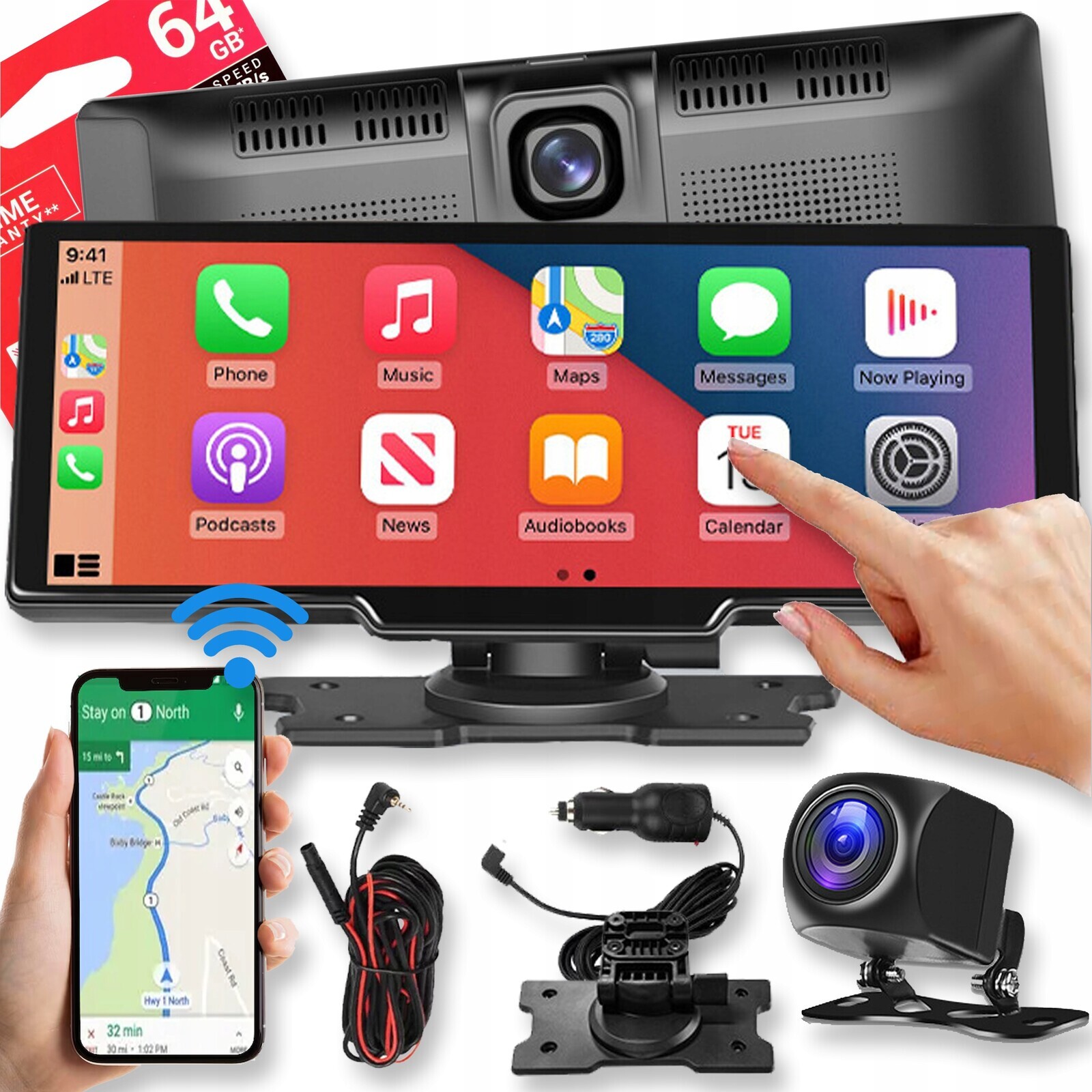 Automobilový Monitor Android Carplay Auto Couvací Kamera 10