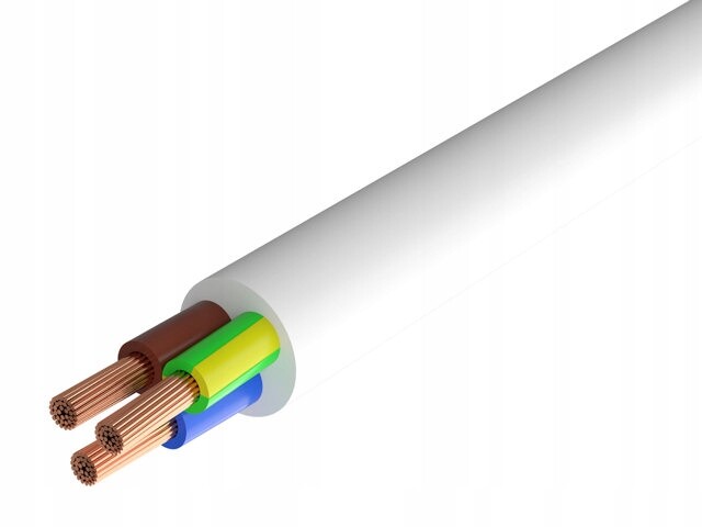 Kabel Omy H03VV-F 3x1.00 bílý 100 m Texsim