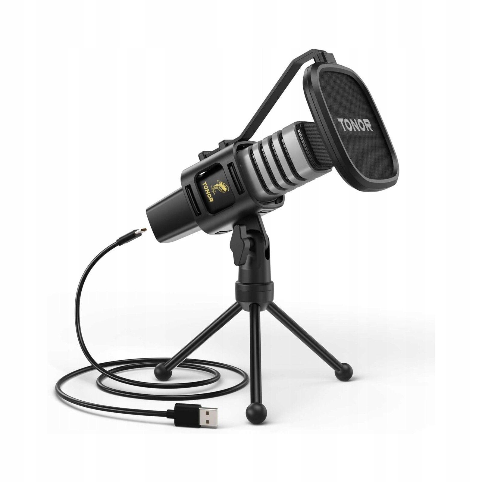 Usb kapacitní mikrofon pro počítač Stativ Tripod Tonor