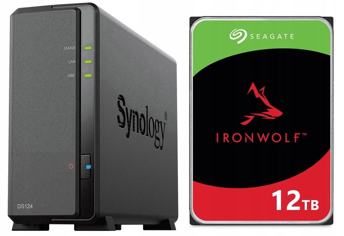 Nas server Synology DiskStation DS124 12TB Seagate IronWolf