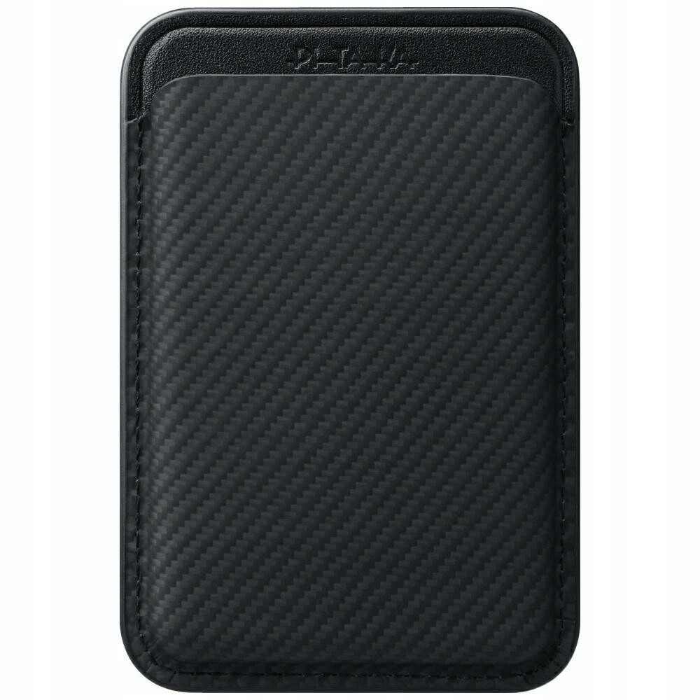 Magnetická peněženka Pitaka Woven Wallet MagSafe pro telefon, černo šedá