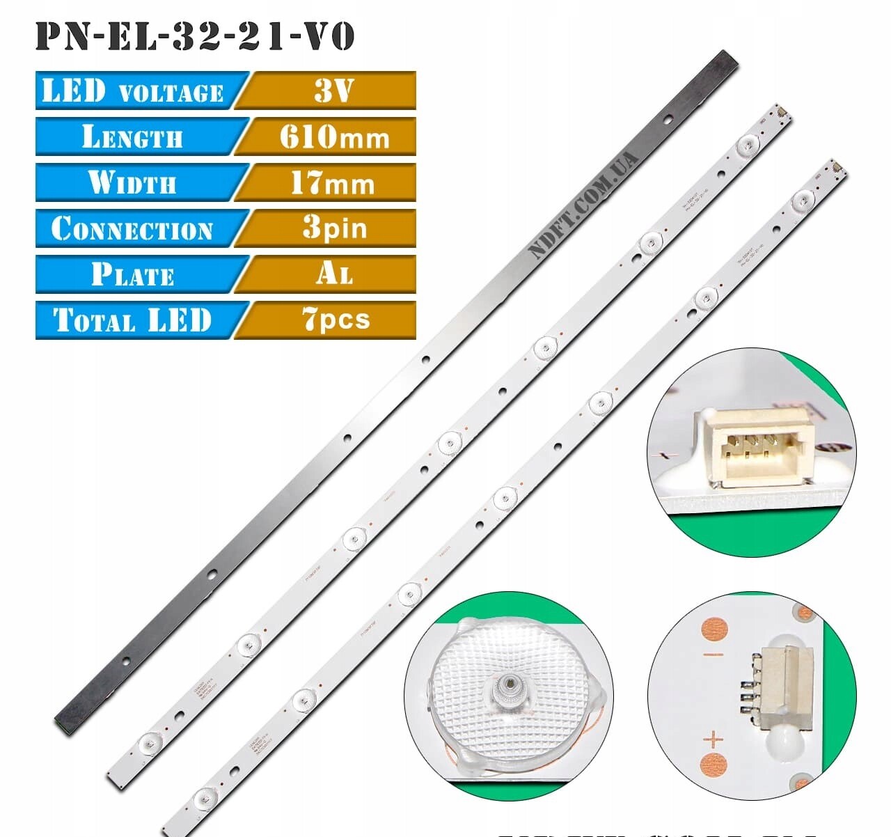 Led lišty PN-EL-32-21 TX-32CS510E 32CSR510 32CSW514S 32DS500B 32DS500E