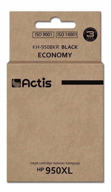Actis KH-950BKR Inkoust (náhradní inkoust Hp 950XL CN045AE; Standard; 80 ml; černý)