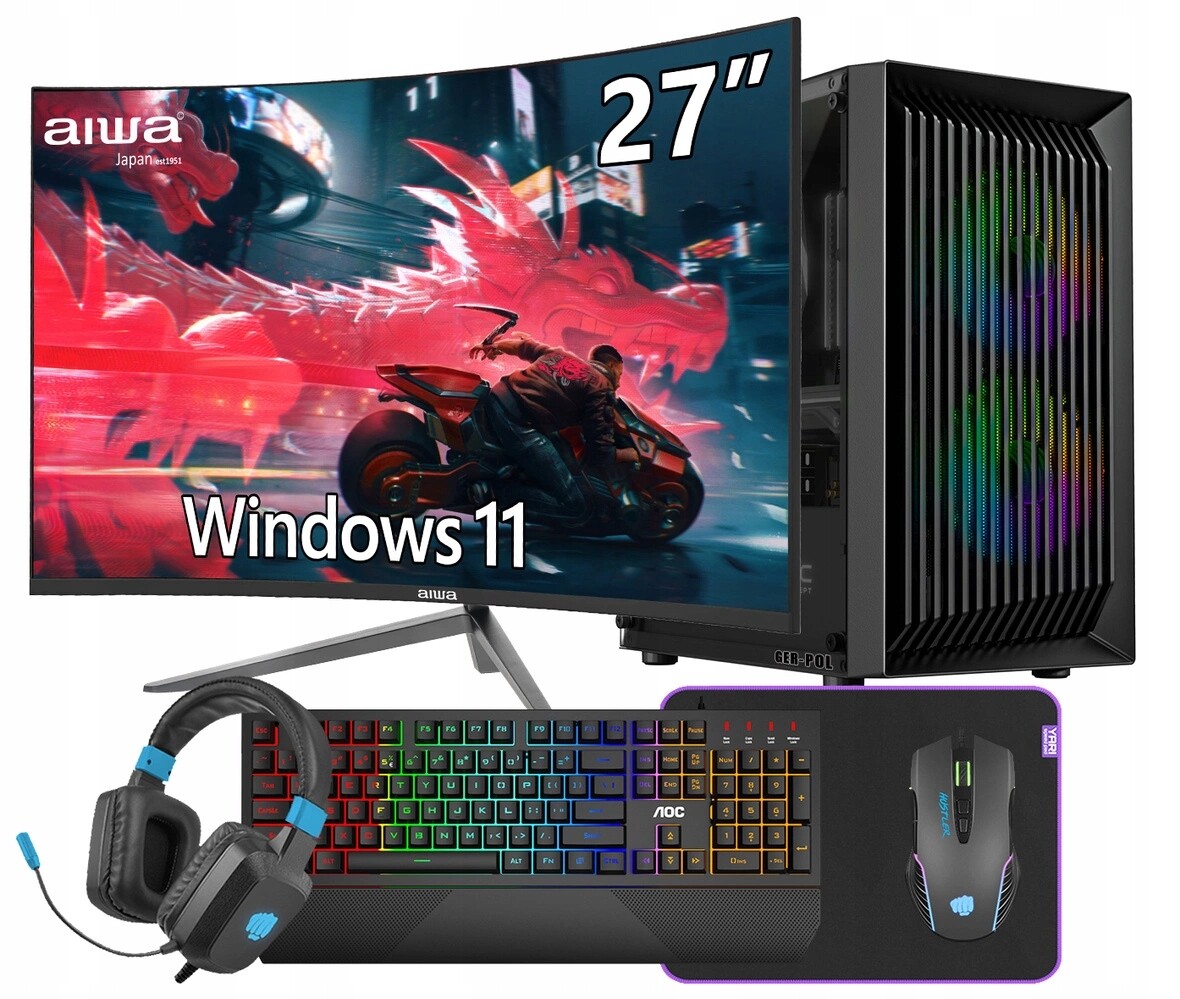 Počítač Core i5 Rtx 3060Ti 32GB DDR4 1TB Ssd Win11 Monitor 27