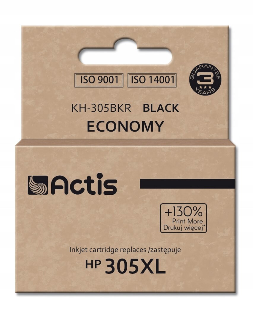 Actis KH-305BKR Inkoust pro tiskárnu Hp; Náhrada Hp 305XL 3YM62AE; Standard;