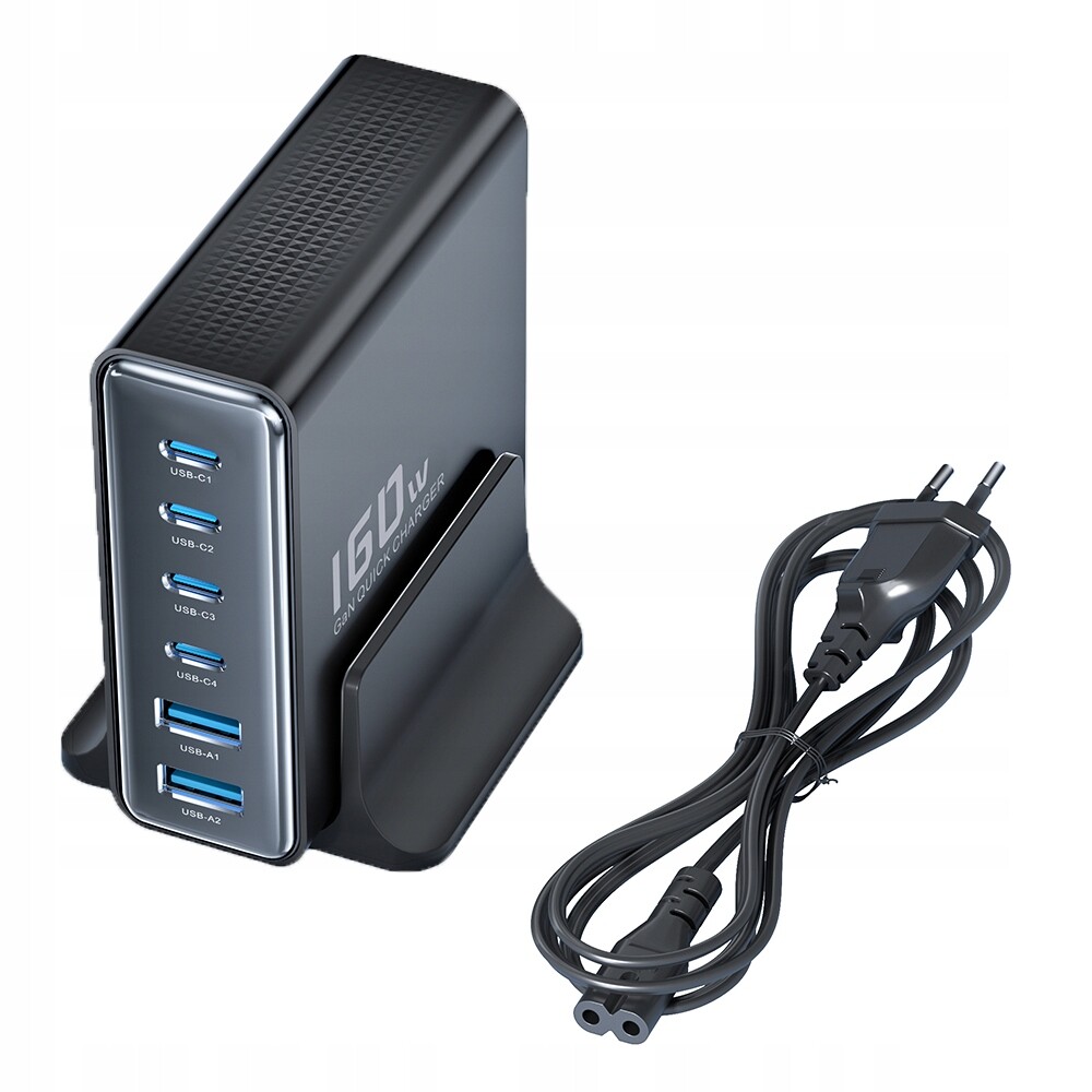 160W Síťová Nabíjecí Stanice 4*C +2*A Toocki