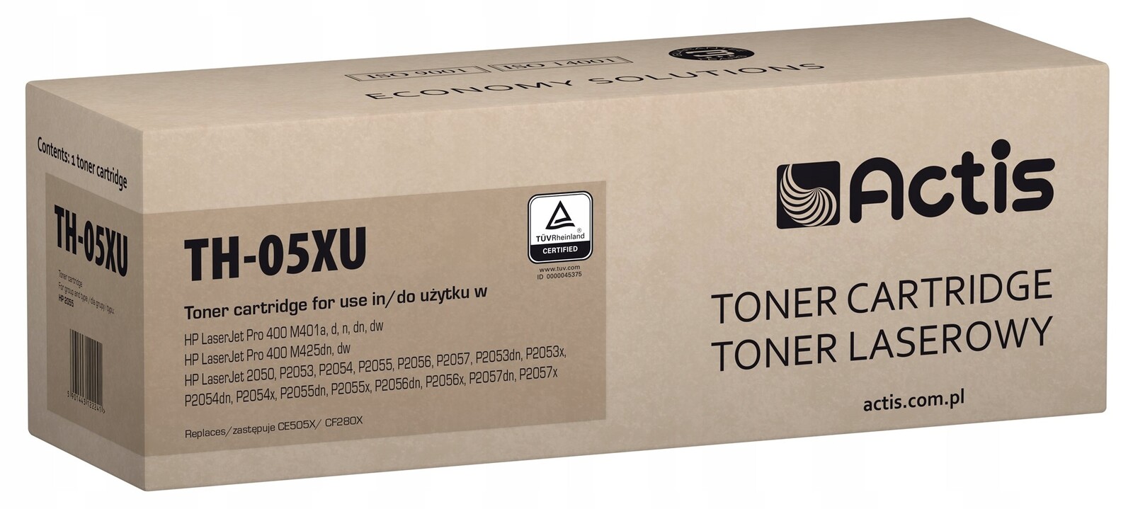 Actis TH-05XU Univerzální toner (náhrada Hp 05X CE505X, CF280X, Standard);