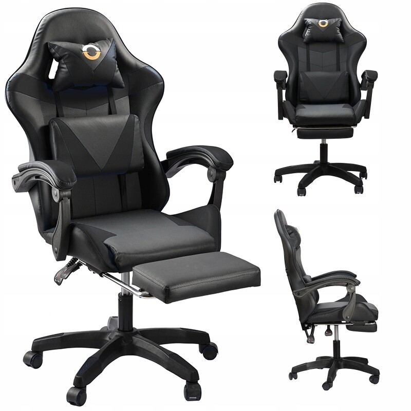 Kancelářská otočná herní židle pro hráče Masáž, regulace, pohodlí