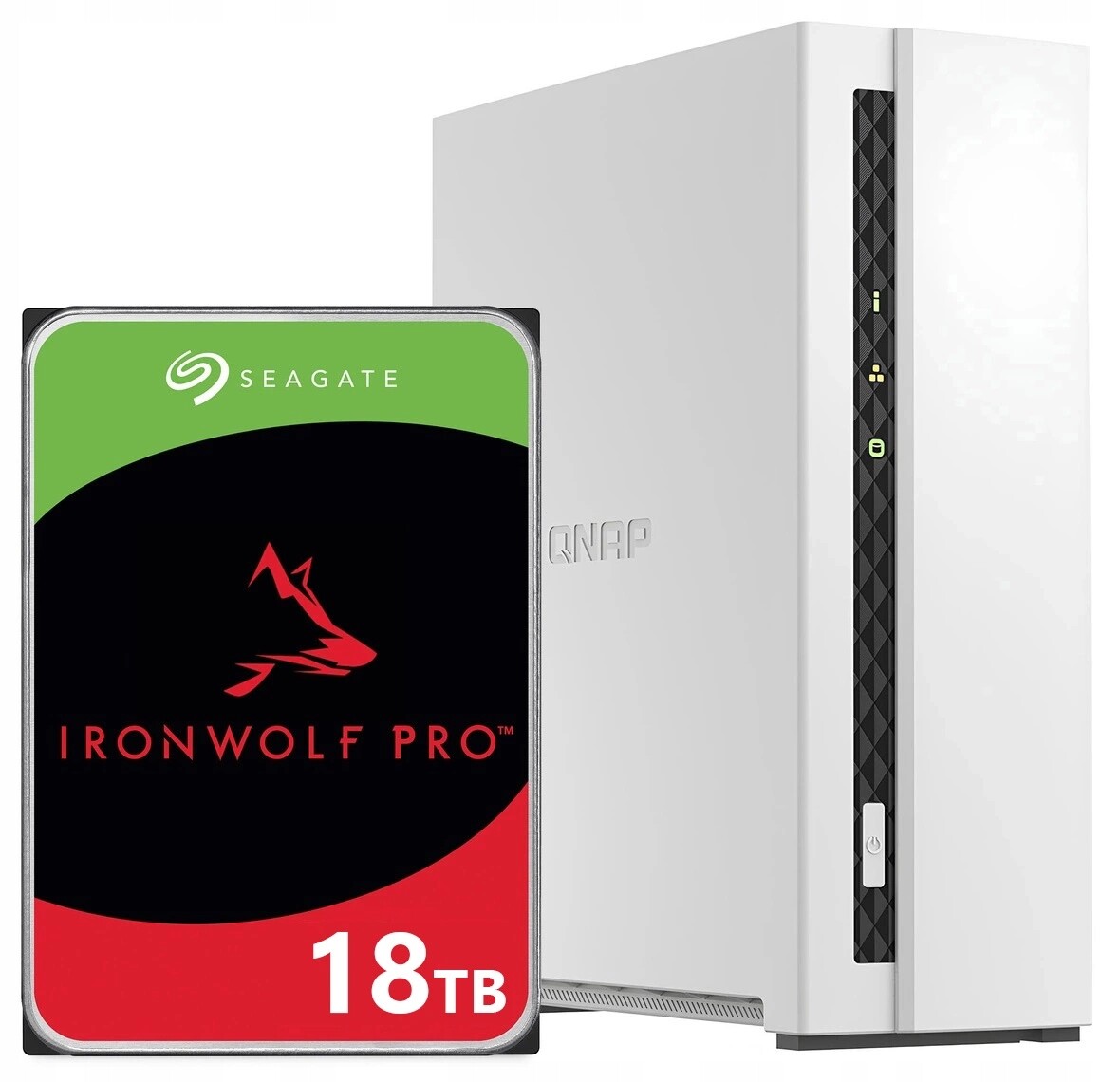 Nas souborový server Qnap TS-133 s 18TB diskem Seagate IronWolf Pro