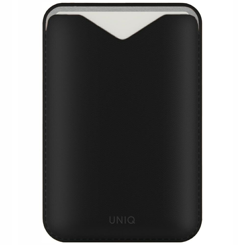 Magnetická peněženka Uniq Lyden Evo stojan na telefon, černá