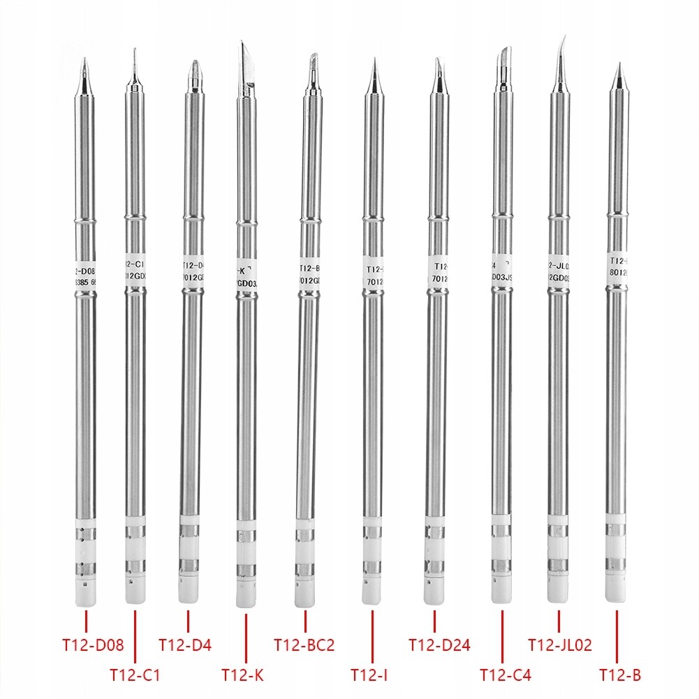Sada pájecích hrotů T12, Ofc, 10dílná sada pájecích hrotů