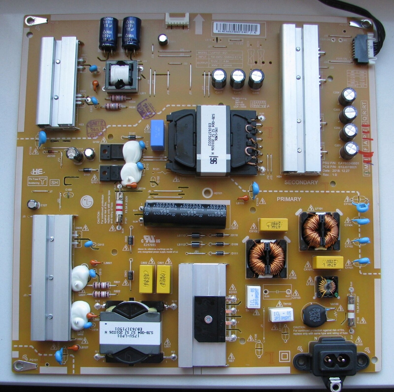 Napájecí zdroj Lg EAY65248601 LGP70T-19U1 70UN71006 70UM7100