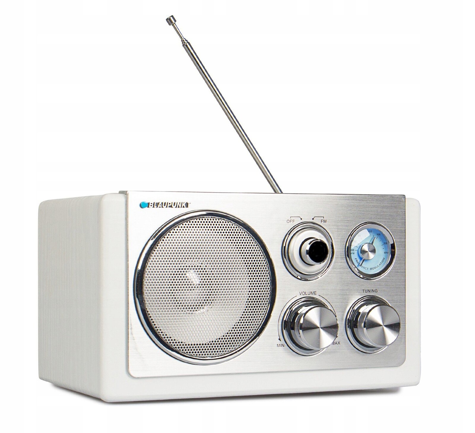 Domácí Kuchyňské Rádio Bluetooth Aux Fm Retro Blaupunkt Rxn 18 Bílé