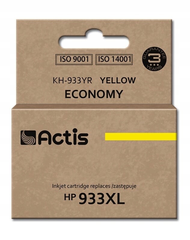 Actis KH-933YR Inkoust (náhradní inkoust Hp 933XL CN056AE; Standard; 13 ml; žlutý)