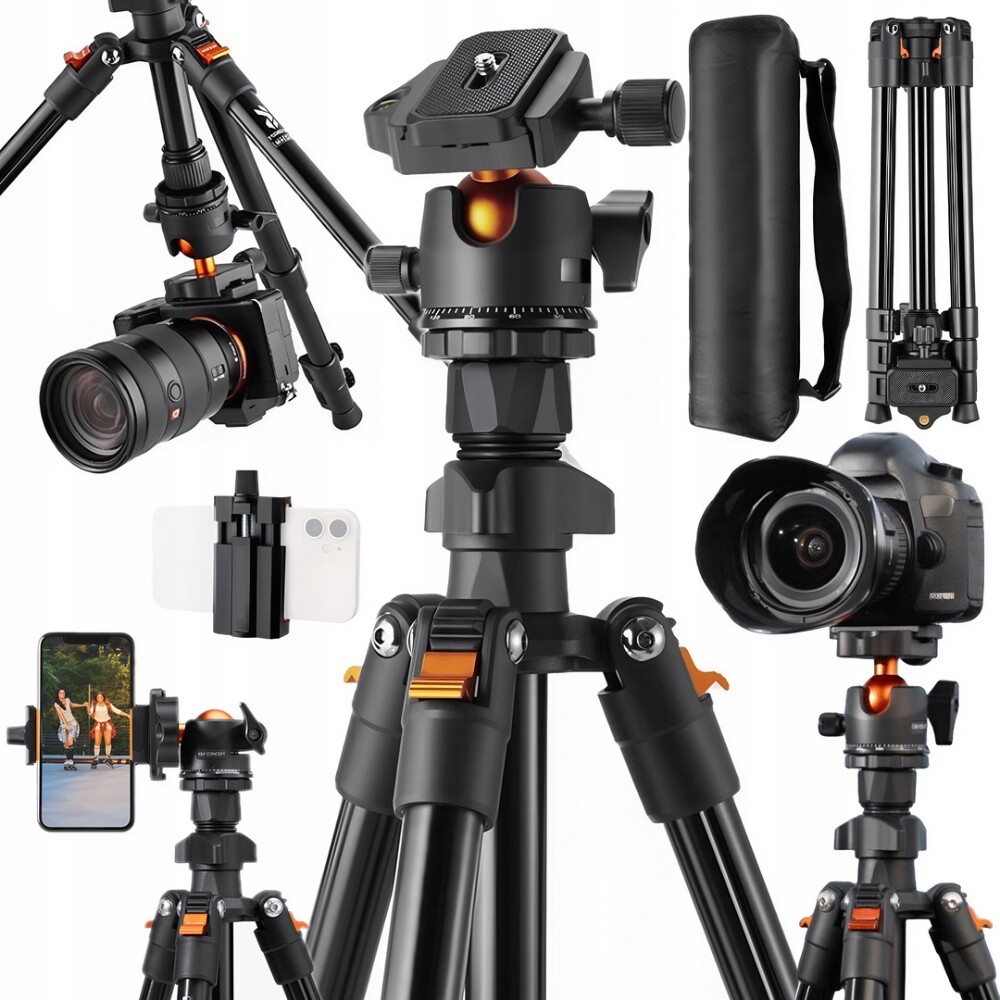 Stativ Tripod Pro Fotoaparát Monopod 160CM Hlavice 8kg