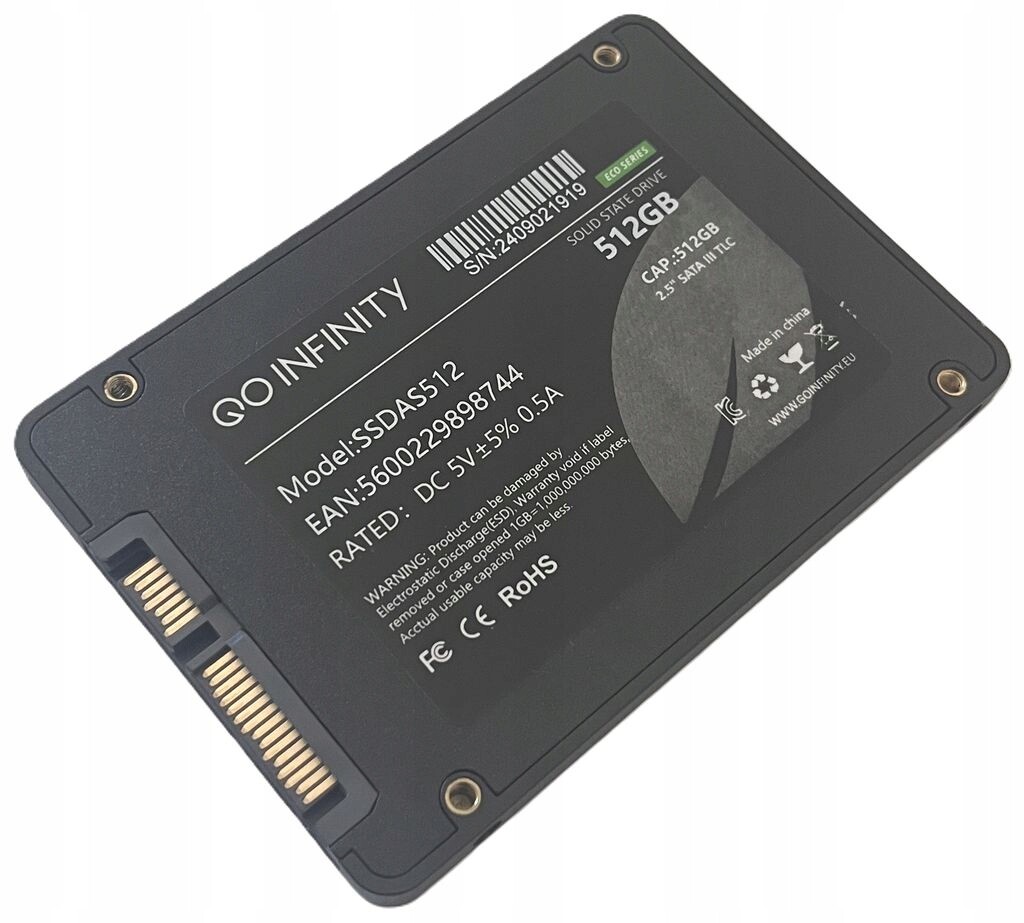 Nový Disk Infinity 512GB Ssd Sata 2,5 Tlc SSDAS512