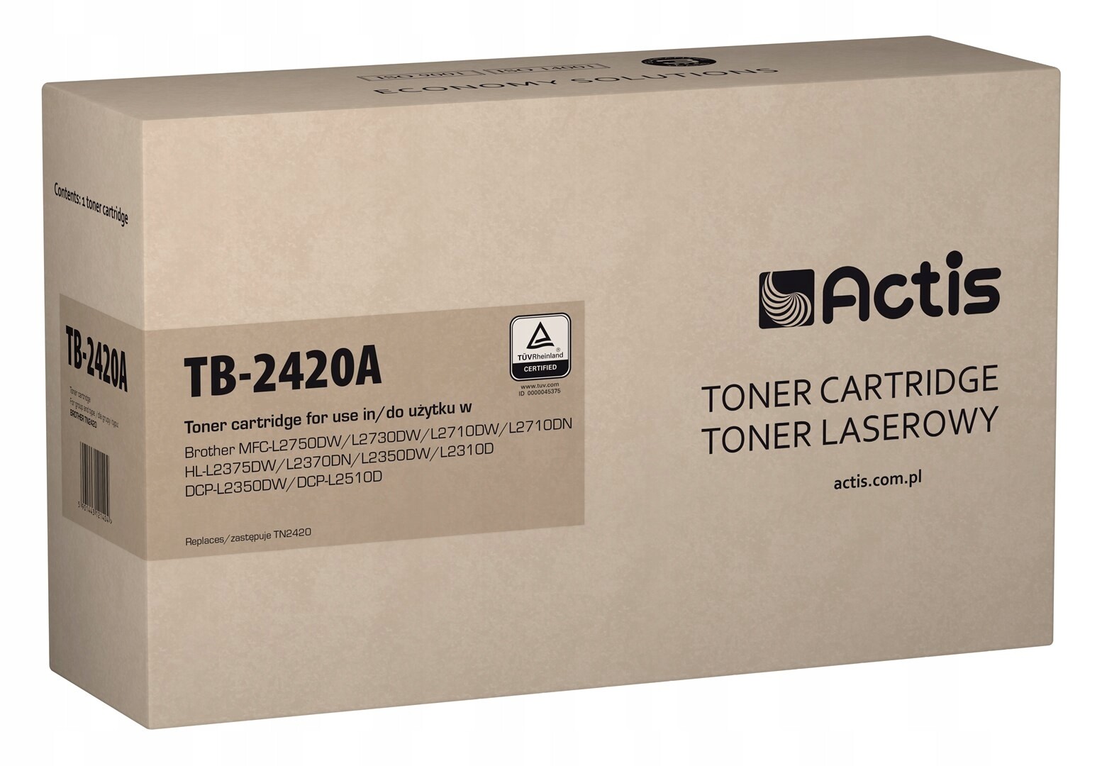 Actis TB-2420A Toner (náhradní toner Brother TN-2420A; Supreme; 3000 stran; černý