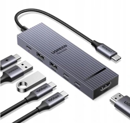 Usb Hub 6V1 Adaptér Ugreen Revodok 100W 10GBPS 4K@60HZ