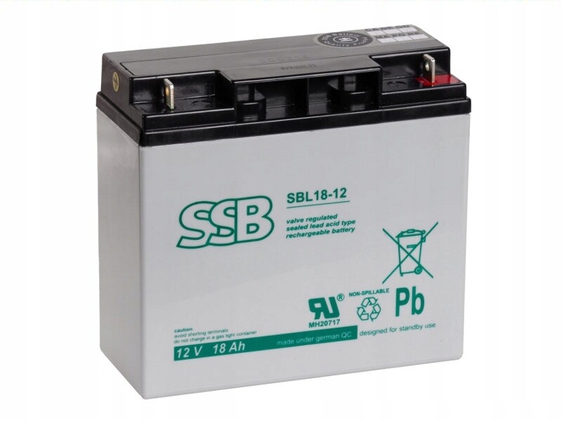 Akumulátor Agm 12V 18Ah Ssb SBL18-12 (matice M5) Ssb Battery