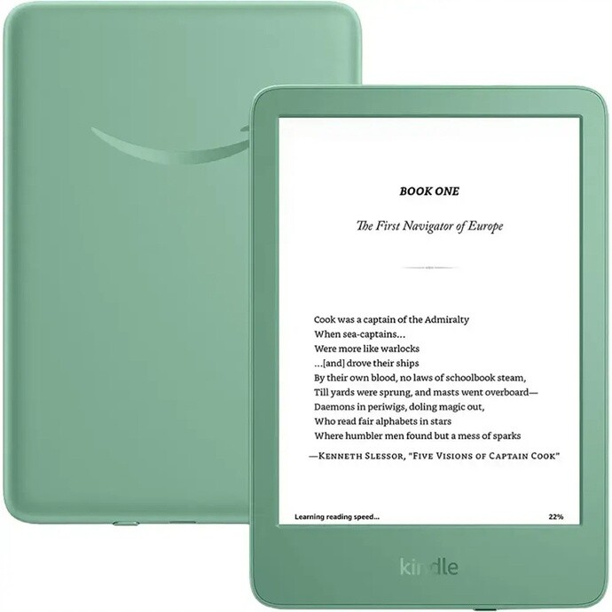 Čtečka Ebook Amazon Kindle 16 Gb Matcha Bez reklam Nejnovější Model 2024