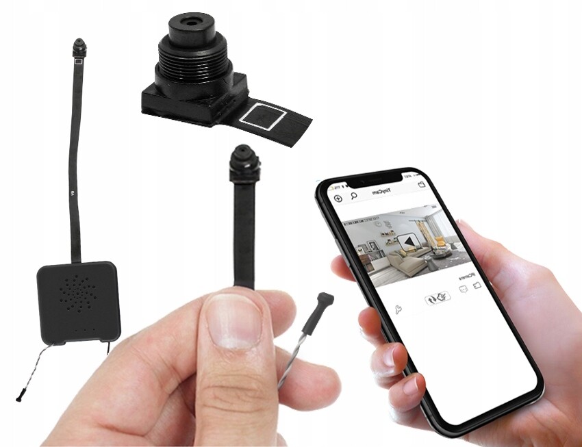 Mini Špionážní Kamera Skrytá Wifi Široký Úhel Aplikace Pl Mikrofon Do 8 M